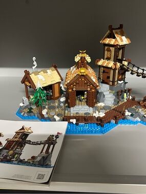 LEGO Viking Village 21343 Tan Viking Longhouse Building Set